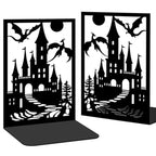 2 Pieces Metal Bookends for Shelves Dragon Bookends Decorative Heavy Duty Book Ends for Heavy Books Unique Gifts Book Ends for Home Office 4.7"x3.5"x7"