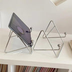 Minimalist Tablet Stand Desktop Sturdy Stainless Steel Tablet Holder for Desk Tabletop Mount Office Home Decor Display Stand