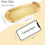 Stainless Steel Perfume Tray, Gold, 10" - 2 Pack - color: Gold, size: 10"
