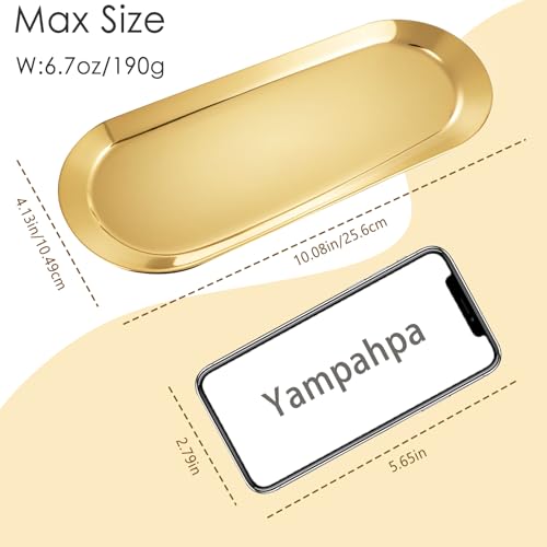 Stainless Steel Perfume Tray, Gold, 10" - 2 Pack - color: Gold, size: 10"