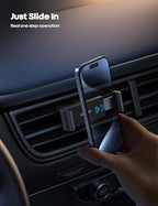 Lamicall Car Vent Phone Mount - Air Vent Clip Holder, Universal Stand Hands Free Cradle Compatible with Cell Phone 16 15 14 13 12 Mini 11 Pro Xs Max Xr X 8 7 6 6s Plus SE Smartphones Black - color: 1-Black