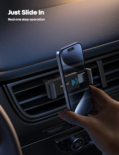 Lamicall Car Vent Phone Mount - Air Vent Clip Holder, Universal Stand Hands Free Cradle Compatible with Cell Phone 16 15 14 13 12 Mini 11 Pro Xs Max Xr X 8 7 6 6s Plus SE Smartphones Black - color: 1-Black
