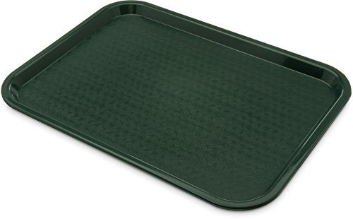 Carlisle FoodService Products CT121608 Café Standard Cafeteria / Fast Food Tray, 12" x 16", Forest Green - color: Green