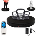 Ultra-Thin&Heavy Duty Remote-Controlled Motorized Turntable,Motorized Rotating Display Stand,Speed-Adjustable Rotating Platform,Human 3D Scan Electric Turntable for Scan,Showcase(19.7in/Black) - size: 19.7inch/Black/600Lbs Load