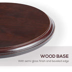 Falling in Art Wood Oval Base-Hand Casting Structure Base, DIY Crafts, Keepsake Display, Art Exhibition, Home Decoration, 6x8 - size: Oval 6''x8''