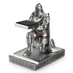 King's Guard Watch Display Stand Eyeglass Jewelry Bracelet Necklace Holder Trays Towers Resin Pen Holder Warrior Knight Mobile Phone Stand for Office & Home (Silver) - color: Silver