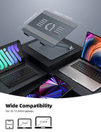 Lamicall Adjustable Laptop Stand, Portable Laptop Riser, Aluminum Laptop Stand for Desk Foldable, Ergonomic Computer Notebook Stand Holder for MacBook Air Pro, Dell XPS, HP (10-17.3'') - Grey - color: 3-Gray