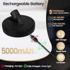 HAMVIDNE LED Spotlights, Rechargeable Battery Picture Lights, Uplighting Indoor, Spot Light with Remote, Plant & Wall Art Display Dartboard Closet Spotlight-Black - color: Chargeable Black, size: 2 Pack