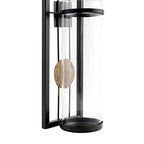 Danya B Set of Two Wall Sconces, Metal Wall Décor, Antique-Style Metal Sconce for Home, Patio or Office – Decorative Metal Wall Scone, Candle Holder, Real or Battery Operated Candles