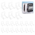 uxcell 20 Pack Book Display Stands, 2" Adjustable Display Holder Mini Clear Easel Collector Stand for Displaying Comics, Magazines, Postcards, Art works, DVDs, Medals, Transparent - color: Transparent