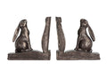 Creative Co-Op Bunny Rabbit Bookends, Set of 2, Bronze Finish - color: Bronze Finish