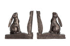 Creative Co-Op Bunny Rabbit Bookends, Set of 2, Bronze Finish - color: Bronze Finish