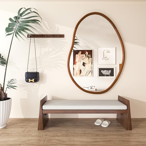 Irregular Wall Mirror Decorative Asymmetrical Mirror Abstract 43x30 inch - size: 43"L x 30"W