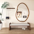 Irregular Wall Mirror Decorative Asymmetrical Mirror Abstract 43x30 inch - size: 43"L x 30"W