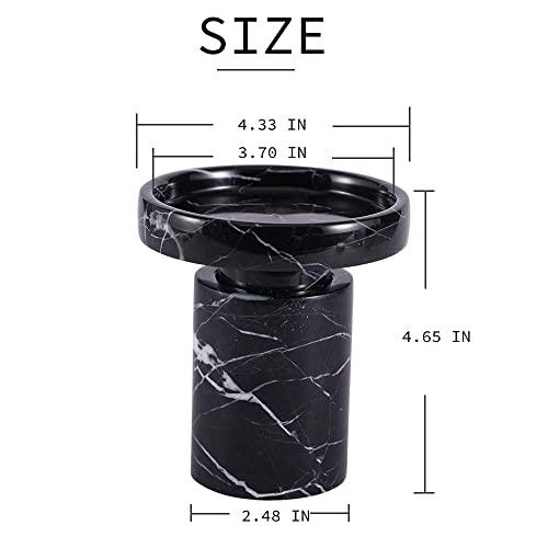 JIMEI Candle Holder Real Luxurious Natural Marble Candlestick Holder for Wedding Dinning Party, Candle Stand for Scented Candle, Candlestick, Taper Candle Pillar Candle, Tealight Candles (B Style) - color: B Style