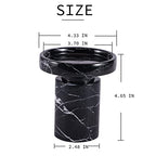 JIMEI Candle Holder Real Luxurious Natural Marble Candlestick Holder for Wedding Dinning Party, Candle Stand for Scented Candle, Candlestick, Taper Candle Pillar Candle, Tealight Candles (B Style) - color: B Style