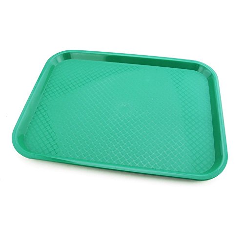 New Star Foodservice Fast Food Tray, Set of 12 (Green, 10 by 14 Inch) - color: Green, size: 10 by 14-Inch