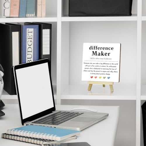 Home Office Decor, Difference Maker Definition Desk Decor, Employee Appreciation Gifts, Admin Professionals Day Gift, Teacher Mentor Gifts (MP07) - color: MP07