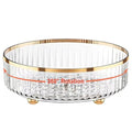 Rotating Skincare Makeup Organizer, 11" Round Lazy Susan, Turntable Vanity Organizers and Storage, Clear Large Spinning Cosmetic Perfume Display Cases (Clear)