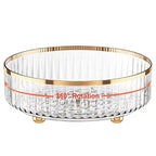 Rotating Skincare Makeup Organizer, 11" Round Lazy Susan, Turntable Vanity Organizers and Storage, Clear Large Spinning Cosmetic Perfume Display Cases (Clear)