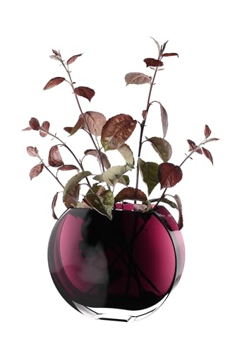 Glass - Vase - Amethyst - Round - 9.25" Long - Heavy Durable - Made in Europe - by Barski