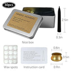 Dripless Taper Candle Meditation Candles,Black 20 Minute Mini Prayer Candlestick Pure Beeswax Candles with Brass Candle Holder for Yoga & Spiritual Rituals,30-BLA - color: MCBEE30PC-BLACK