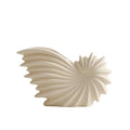White Ceramic Vase – Nordic Minimalist Unglazed Stoneware Flower Vessel, Living-Room Centerpiece, Boho-Soft Furnishing Accent (01 (Small)) - color: 01 (Small)