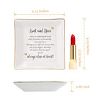HOME SMILE Mother's Day Aunt Gifts from Niece,Aunt and Niece Gifts,Ceramic Jewelry Dish Tray for Aunts BirthdayValentine's,Thanksgiving,Xmas-Aunt and Niece Share an Unbreakable Bone - style: Aunt