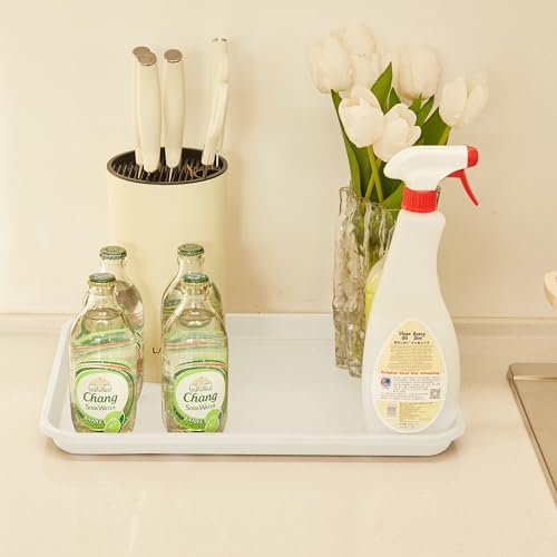 WATANIYA PET Boot Tray and Multi-Purpose Mat, 2 Packs in 16.7"x12.8", Waterproof, Raised Edge for Boots, Shoes and Pets Indoor/Outdoor - color: Milky, size: (2Pack) 16.7''x 12.8''