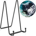 TR-LIFE 3 Pack 8 Inch Large Plate Stands for Display - Plate Holder Display Stand + Metal Frame Holder Stand for Picture, Book, Decorative Plate, Platter, Photo Easel - size: 8 Inch