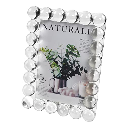 Crystal 5x7Inch Picture Frame Decor, Wedding Frame Tabletop Display, Display Pictures 5''x 7'', Comes with Gift Box - color: Clear, size: 5x7 inch/L