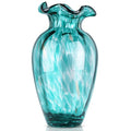 Hand-Blown Glass vase, Featuring a Distinctive Wide-Mouth Design. A Modern Glass Art piece Ideal for Centerpiece Floral Arrangements in Living Rooms, Kitchens, Weddings, Dining Tables, and Offices. - color: B-ml