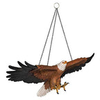 Design Toscano Flight of Freedom Hanging Eagle Sculpture 19 Inch - style: Single