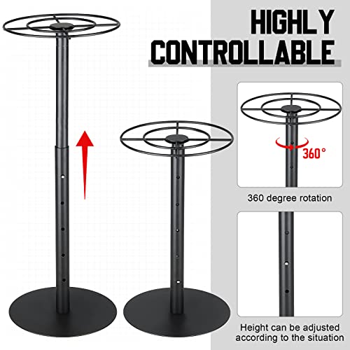 Shimeyao Medal Hanger Display Honor Display Rotatable Award Holder Rotating Metals Rack Adjustable Award Holder Stand for Basketball Running Sports Race, 30+ Medals - color: Black