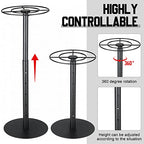 Shimeyao Medal Hanger Display Honor Display Rotatable Award Holder Rotating Metals Rack Adjustable Award Holder Stand for Basketball Running Sports Race, 30+ Medals - color: Black