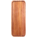 Wooden Serving Platters Long Charcuterie Boards Acacia Wood Decorative Trays for Home Decor Cheese Board Snack Appetizer Plates Kitchen Dinner Tray for Food Dish Rectangle Cake Dessert Platter - size: 14" × 5.5" × 0.6"
