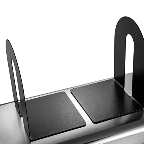 Officemate® OIC® Magnetic Heavy-Duty Bookends, 10" x 8" x 8", Black, Set Of 2 - size: (Pack of 2)