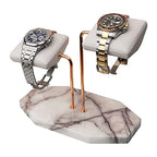 LYS&LYX Watch stand watch display stand watch holder watch Handcrafted watch holder (2-white/rose/white) - color: white/rose/white