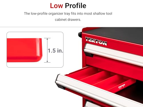 TEKTON 3-Compartment Organizer Tray (Black) | OTD11103 | Made in USA - color: Black, size: 3-Compartment