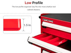 TEKTON 3-Compartment Organizer Tray (Red) | OTD11203 | Made in USA - color: Red, size: 3-Compartment