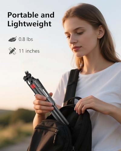 Aureday 72" Phone Tripod and Selfie Stick, Cell Phone Tripod Stand with Wireless Remote & Extendable Phone Mount for Travel/Selfie/Recording/Vlogging, Compatible with iPhone/Android/Camera - size: 72in