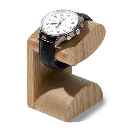 Solid Wood Watch Display Stand T-bar Watch Stand Jewelry Holder Stand Watch Holder Organizer For Men And Women Watch Holder (Light Color) - color: Light Color