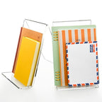 Acrylic Book Stand, Book Display Holder 6 x 9, Clear Acrylic Display Easel Transparent Display Stand Holder Tablet Holder for Album, CD, Magazine, Picture, Plate, Artworks, Phone, (2-Pack) - size: 2-Pack (6" x 9")