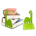 Artkingdome Dinosaur Bookends, Room Ends Books, Holder Racks Stand, Desk School Liberary Book End, Toddler Bookends Decorative 1Pair Green - color: Green