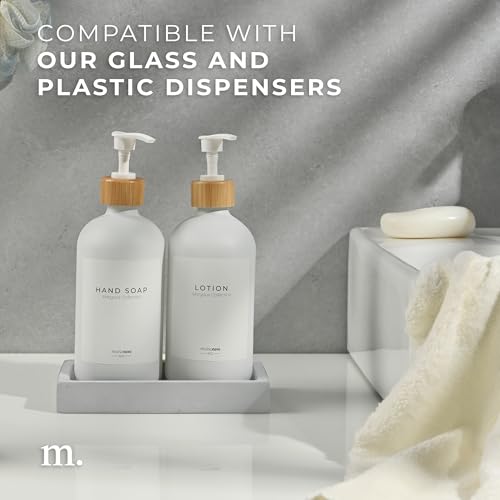 MaisoNovo Concrete Tray | Gray Tray for Bathroom Countertop | Bathroom Counter Trays | Dish Soap Trays for Kitchen - color: Dark Grey Tray