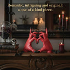 Devil Hands Gothic Resin Statue – Romantic & Alternative Unique Gift for Halloween or Valentine’s Day, Dark Home Decor – Design Patent Pending