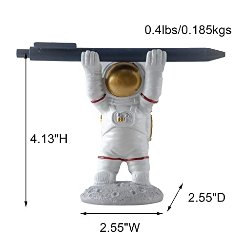 BUTILIVEEN Astronaut Pen Pencil Holder Stand for Desk, Resin Pen Display Stand Pencil Display Holder for Home Office Gifts, Standing Astronaut Pen Holder - style: Pen Stand