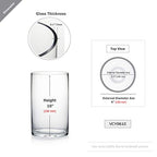 WGV Cylinder Vase, Width 6", Height 10", Clear Glass Container Terrarium Candle Holder for Wedding Centerpiece, Party Event, Home Office Decor, 1 Piece - size: 6"x10"H