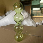Creative Table Decoration Modern Glass Vase, Simple Hydroponic Flower Pot Living Room Glass Vase(Transparent)