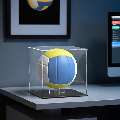 Acrylic Ball Holder 3-Pack, Small Size for Baseball, Softball & Golf Ball; Medium & Large Size for Basketball, Soccer, Volleyball; Horizontal Size for Rugby and Football - style: Small - 1.97 x 1.1 inch